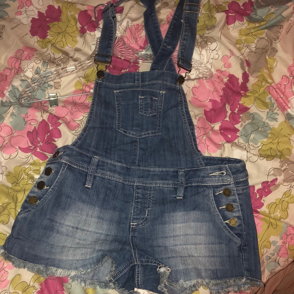 YMI overall shorts shortalls denim